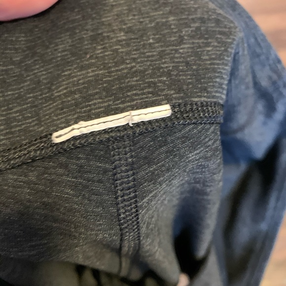 Under Armour Gray & Black Striped Crops - Picture 5 of 5